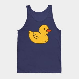 Illustrated Yellow Rubber Ducky Tank Top